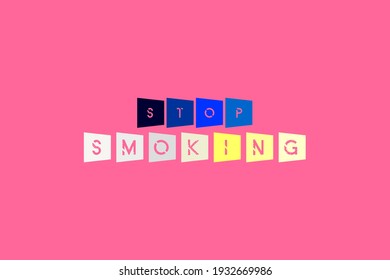 No smoking on box background for World No Smoking Day. No Tobacco day 