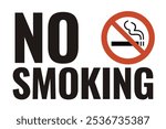  No Smoking On This Site Symbol Sign, Vector Illustration, Isolated On White Background Label. vector sign no smoking in this area.  EPS10. No smoking cigarette sign
