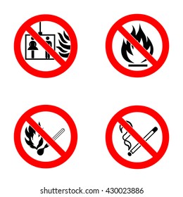 No smoking, No open flame, no matches, no lift.
