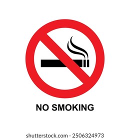 No Smoking Printing Sign. visual communication