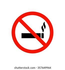 No smoking prohibiting sign.