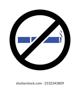 Icono de restricción de no fumar, Vector