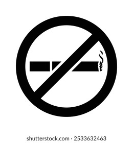 No Smoking Restriction Icon, Vector graphics