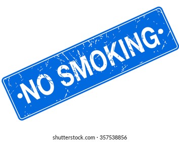 No Smoking Rubber Sign