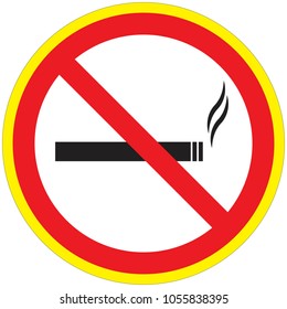 No Smoking sign.