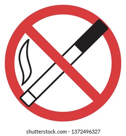 No smoking sign.