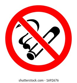 No smoking sign