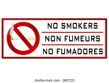 No smoking sign