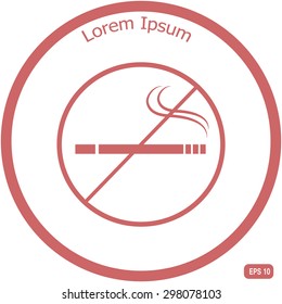 No smoking sign.