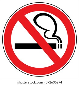 No smoking sign