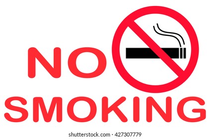 No Smoking Sign Black Frame Isolated Stock Vector (Royalty Free ...