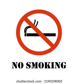 No smoking sign, do not smoke, smoking prohibited logo.