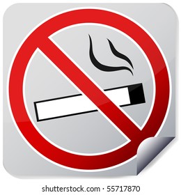 No smoking sign, EPS10 vector