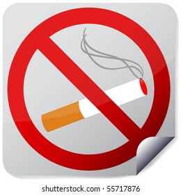 No smoking sign, EPS10 vector