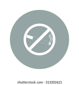 No smoking sign. Flat design style eps 10