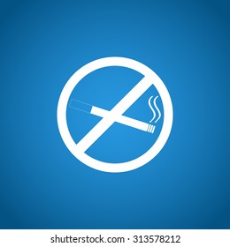 No smoking sign. Flat design style eps 10
