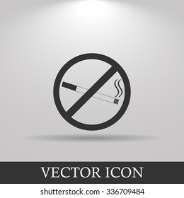 No smoking sign. Flat design style eps 10