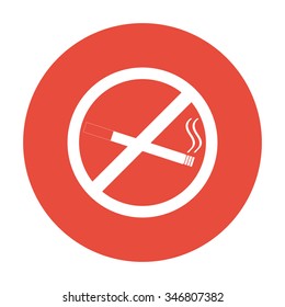 No smoking sign. Flat design style eps 10