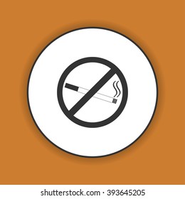 No smoking sign. Flat design style eps 10