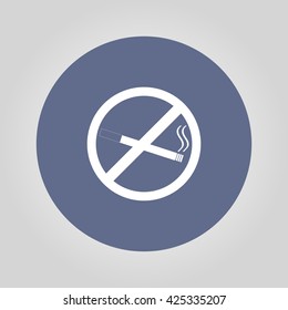 No smoking sign. Flat design style eps 10