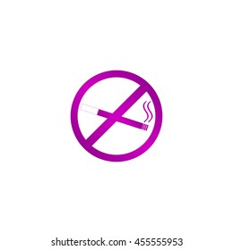 No smoking sign. Flat design style eps 10