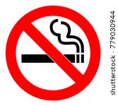 No smoking  sign. Forbidden sign icon isolated on white background vector illustration