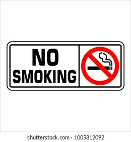 No smoking  sign. Forbidden sign icon isolated on white background vector illustration