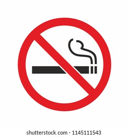 	
No smoking sign. Forbidden icon. Sticker Vector