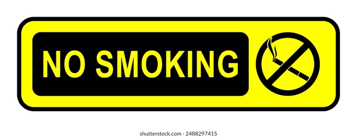 No smoking  sign. Forbidden sign icon isolated on white background vector illustration, can be used for banners, stickers, logos and sign posts for safety.