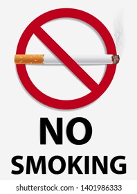 No smoking sign graphic vector