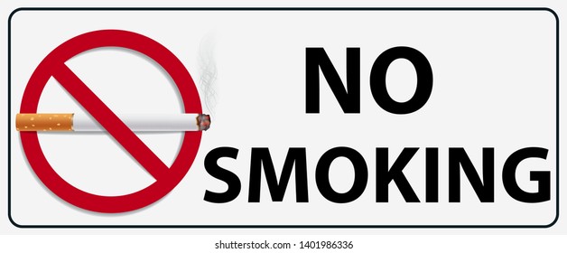 No smoking sign graphic vector