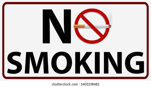 No smoking sign graphic vector