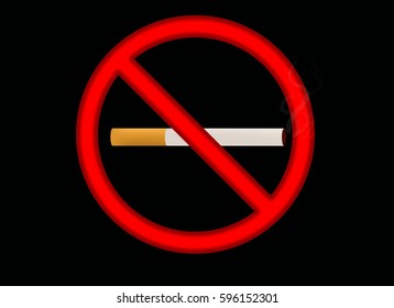 no smoking sign graphic vector