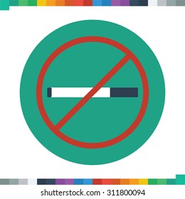 No smoking sign icon.