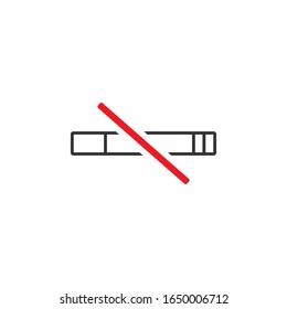 No Smoking Sign Icon Design Vector