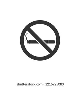 No smoking sign icon. Element of airport icon for mobile concept and web apps. Detailed No smoking sign icon can be used for web and mobile