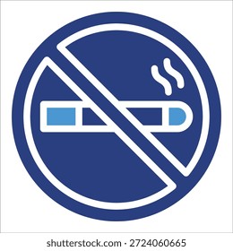 Elemento de icono de signo de no fumar para diseño