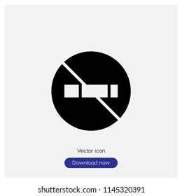No smoking sign icon in trendy flat style isolated on grey background, modern symbol vector illustration for web