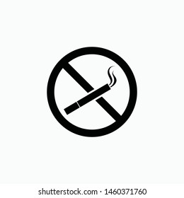 no smoking sign icon vector isolated