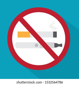 no smoking sign icon - vector illustration