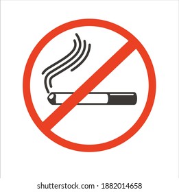 No fumar, no fumar icono. arte vectorial.