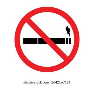 No smoking sign icon vector.	