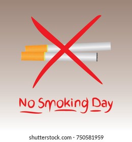 No smoking sign icon vector illustration,Creative no smoking day concept 