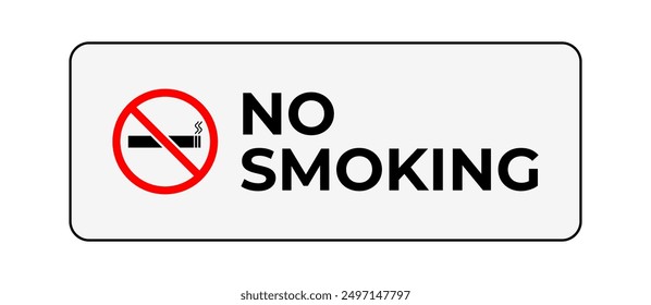 No smoking Sign isolated. do not smoke vector illustration