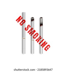 No smoking sign isolated on white