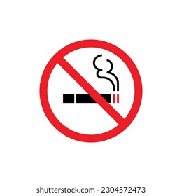 No Smoking Sign isolated on white background