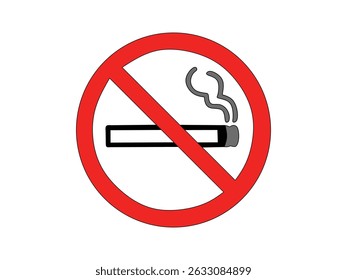 no smoking sign isolated with white background	
