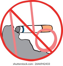 No Smoking Sign Logo Non-Smoking
