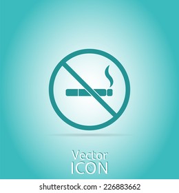 No smoking sign. Made in vector