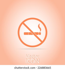 No smoking sign. Made in vector